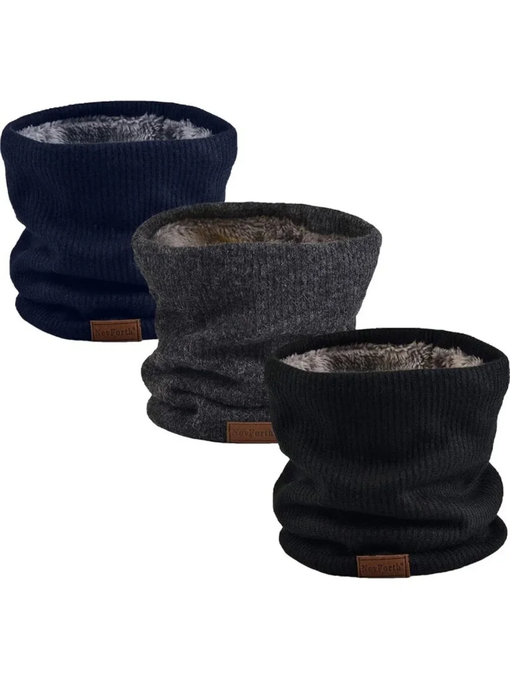 Winter Neck Warmer Gaiter Scarf for Men & Women, Fleece Face Mask, Windproof